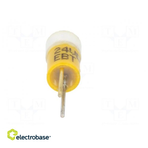 LED lamp | yellow | BI-PIN | 24VDC | -20÷60°C | Mat: plastic | 4.5mm image 5