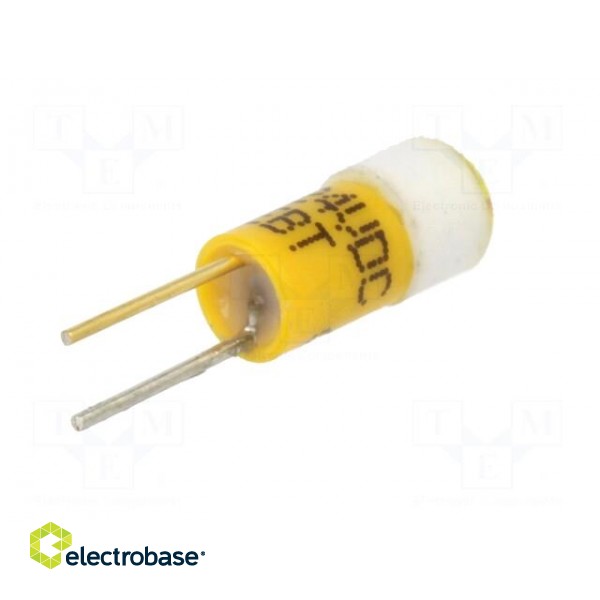 LED lamp | yellow | BI-PIN | 24VDC | -20÷60°C | Mat: plastic | 4.5mm image 6