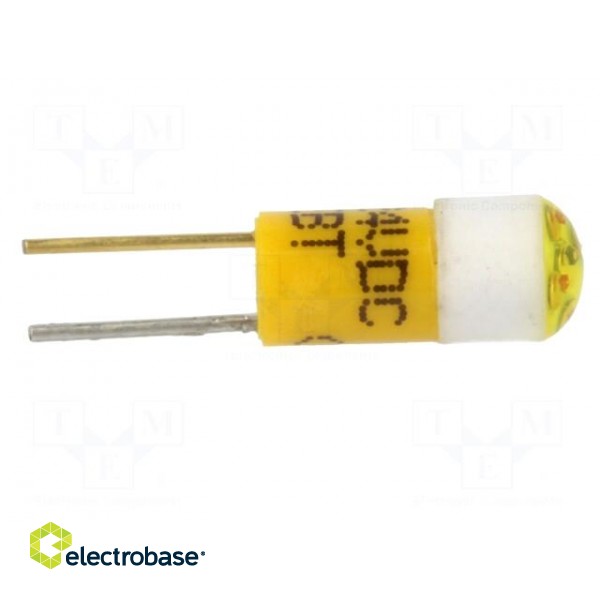 LED lamp | yellow | BI-PIN | 24VDC | -20÷60°C | Mat: plastic | 4.5mm image 7