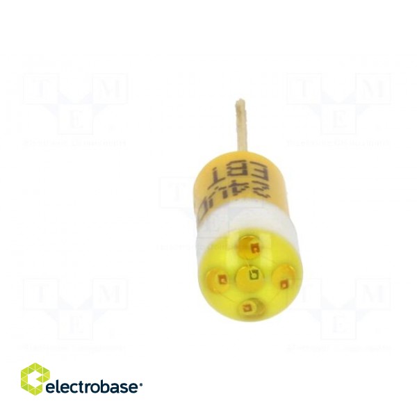 LED lamp | yellow | BI-PIN | 24VDC | -20÷60°C | Mat: plastic | 4.5mm image 9