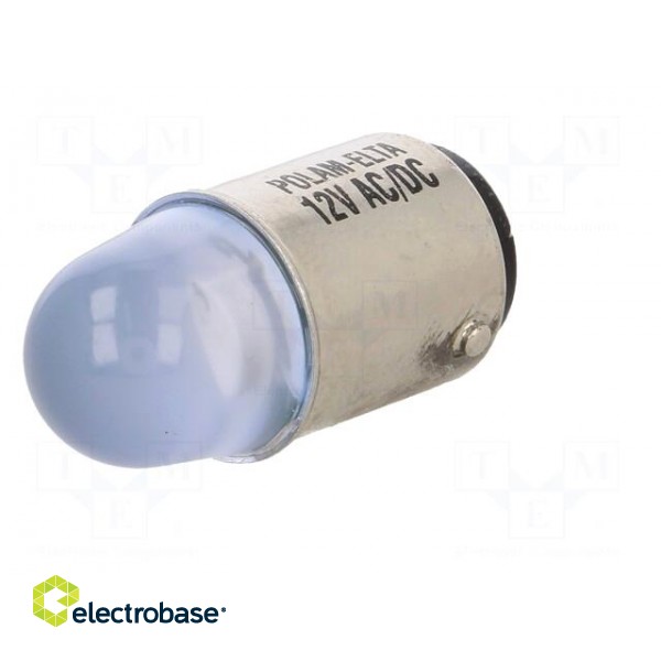 LED lamp | blue | BA15D | 12VDC | 12VAC фото 2