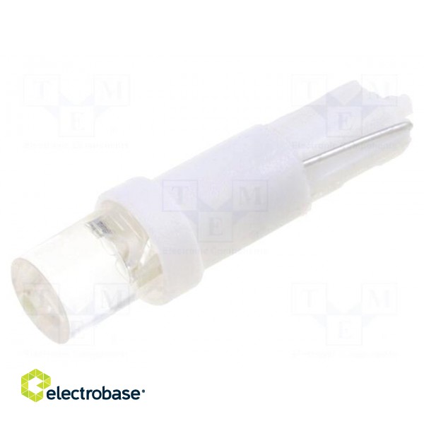 LED lamp | cool white | T5 | Urated: 12VDC | 3lm | No.of diodes: 1 | 0.24W