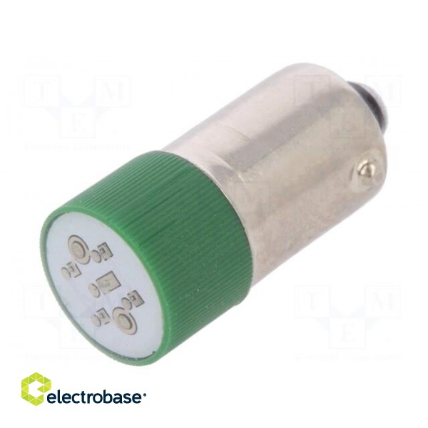 LED lamp | green | BA9S | 24VDC | 24VAC