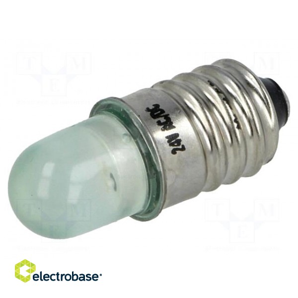 LED lamp | green | E10 | 24VDC | 24VAC | AC lum: 800÷1000mcd