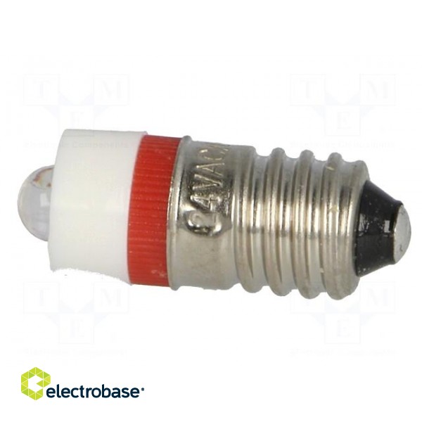 LED lamp | red | E10 | 24VDC | 24VAC фото 3