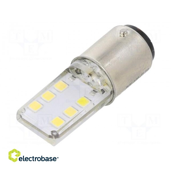 LED lamp | white | BA15D | 24VDC | 24VAC