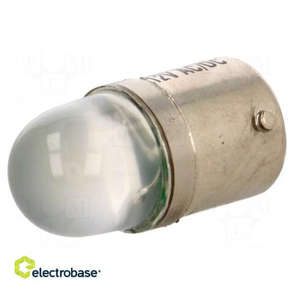 LED lamp | white | BA15S | 12VDC | 12VAC image 1