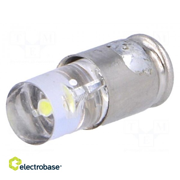 LED lamp | white cold | S5,7s | 24÷28VDC | No.of diodes: 1 | -30÷75°C image 1