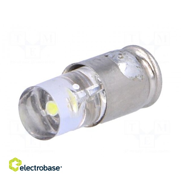 LED lamp | white cold | S5,7s | 24÷28VDC | No.of diodes: 1 | -30÷75°C image 2