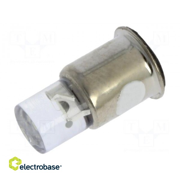 LED lamp | white cold | SX6s | 24÷28VDC | No.of diodes: 1 | -30÷75°C