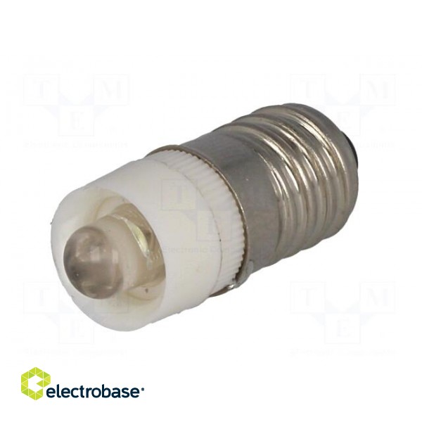 LED lamp | white | E10 | 12VDC | 12VAC paveikslėlis 2