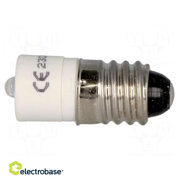 LED lamp | white | E10 | 230VAC | No.of diodes: 1 фото 3