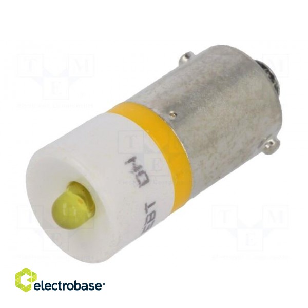 LED lamp | yellow | BA9S | 230VAC