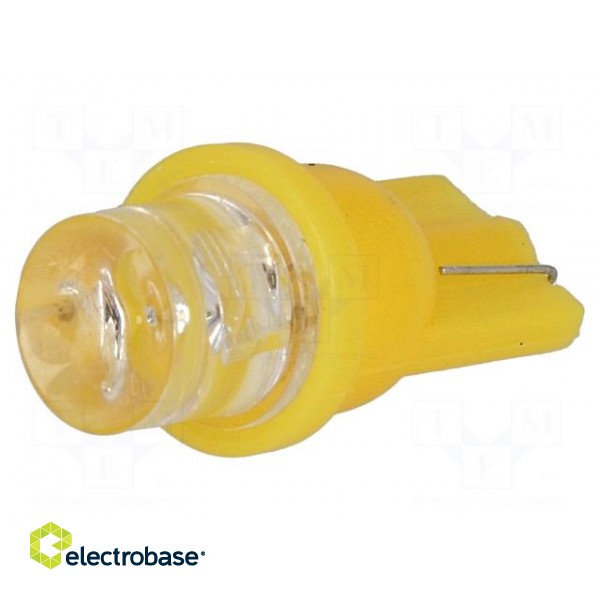 LED lamp | yellow | T08 | Urated: 12VDC | 1lm | No.of diodes: 1 | 0.24W image 3