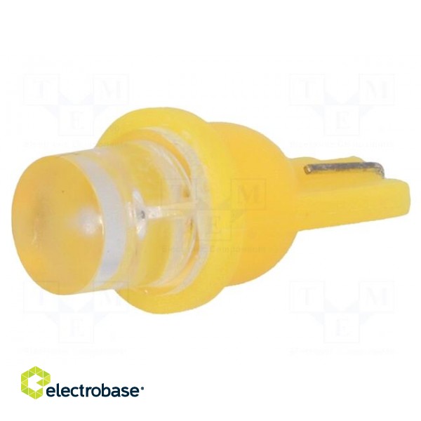 LED lamp | yellow | T08 | Urated: 12VDC | 1lm | No.of diodes: 1 | 0.24W image 1