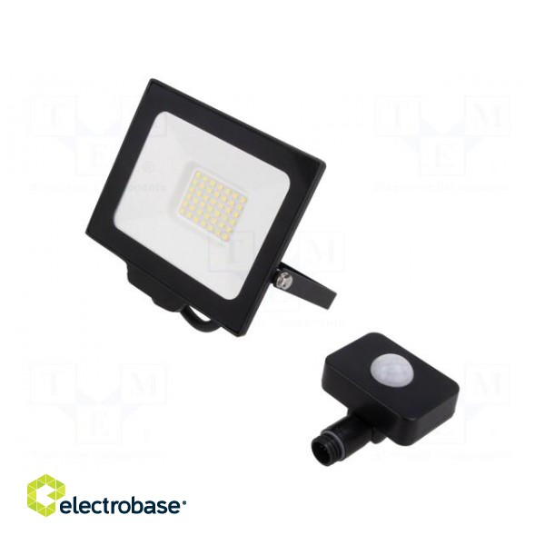 Lamp: LED flood light | 230VAC | 30W | 4000K | CRImin: 80 | 3000lm