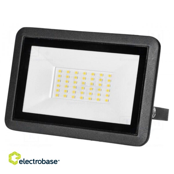 Lamp: LED flood light | 30W | 4000K | CRImin: 80 | 43x155x105mm | IP65