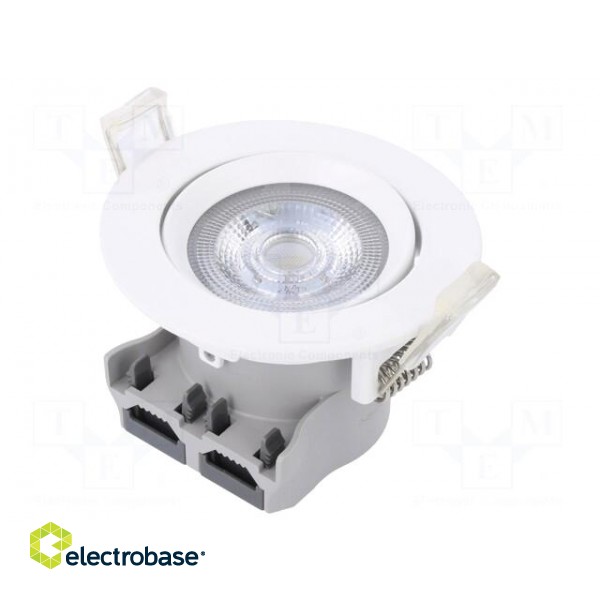 LED spotlight | 220/240VAC | 5W | warm white | 36° | 3000K | 420lm | Ø72mm paveikslėlis 1