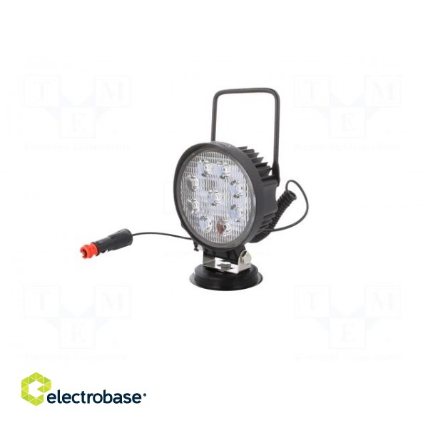 Working lamp | 12W | 1400lm | -30÷60°C | 112x60x200mm | IP67 | 10÷30VDC paveikslėlis 2