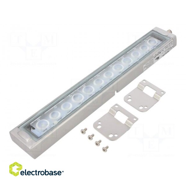 LED lamp | cool white | 1200lm | 6500K | -10÷50°C | 24VDC | IP66 | 3m paveikslėlis 1
