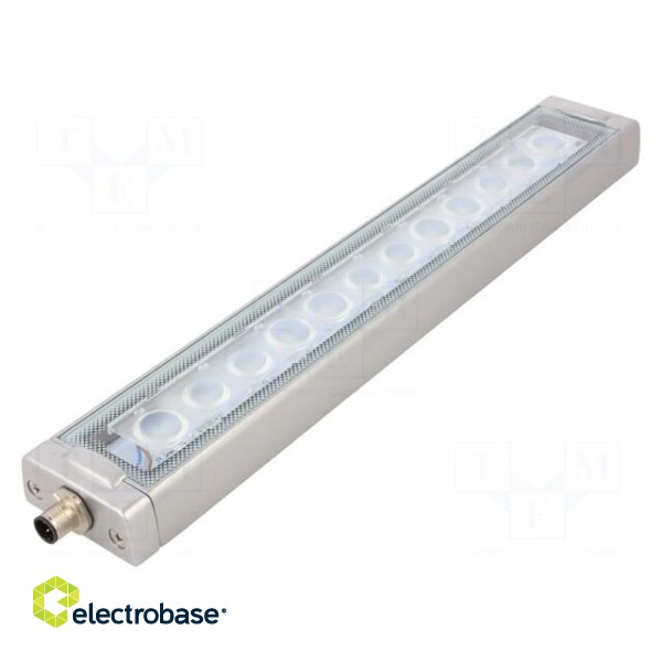 LED lamp | cool white | 1200lm | 6500K | -10÷50°C | 24VDC | IP66 | 3m image 2