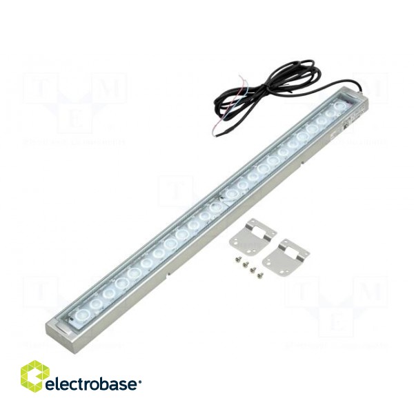 LED lamp | cool white | 2400lm | 6500K | -10÷50°C | 24VDC | IP66 | 3m фото 1