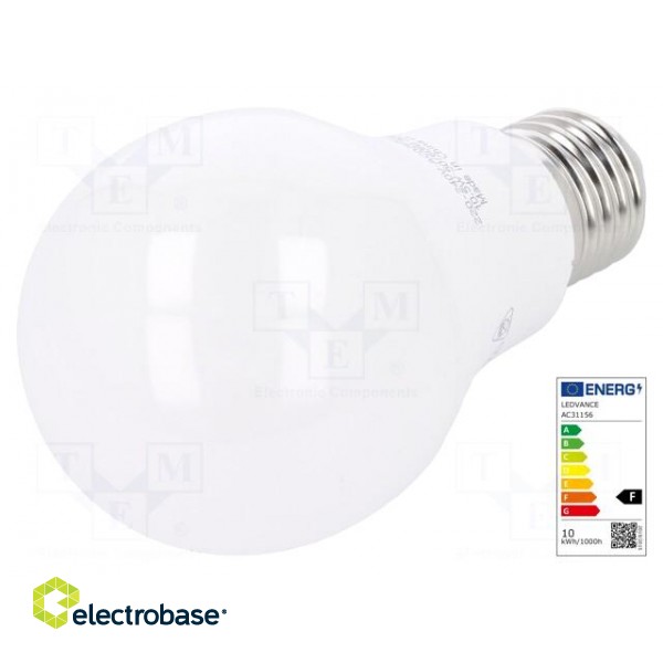 LED lamp | cool white | E27 | 230VAC | 1055lm | 11.5W | 6500K | CRImin: 80 фото 1