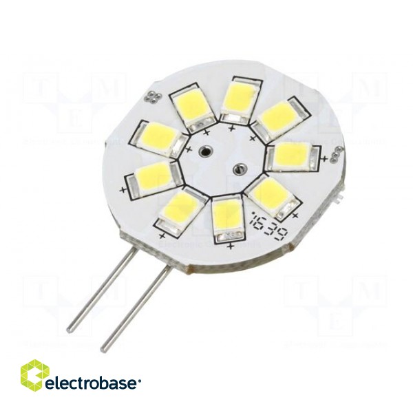 LED lamp | cool white | G4 | 12VDC | 12VAC | 130lm | 1.5W | 140° | 6200K фото 1