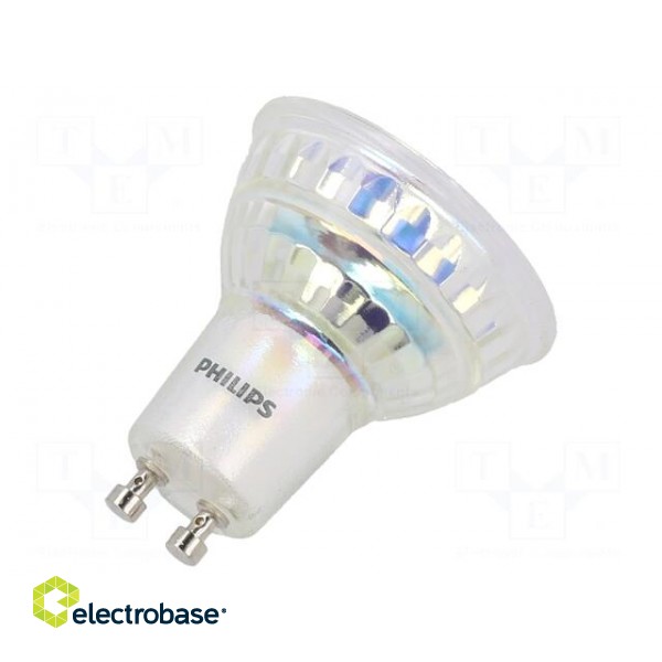 LED lamp | cool white | GU10 | 230VAC | 390lm | P: 4.6W | 36° | 6500K paveikslėlis 2