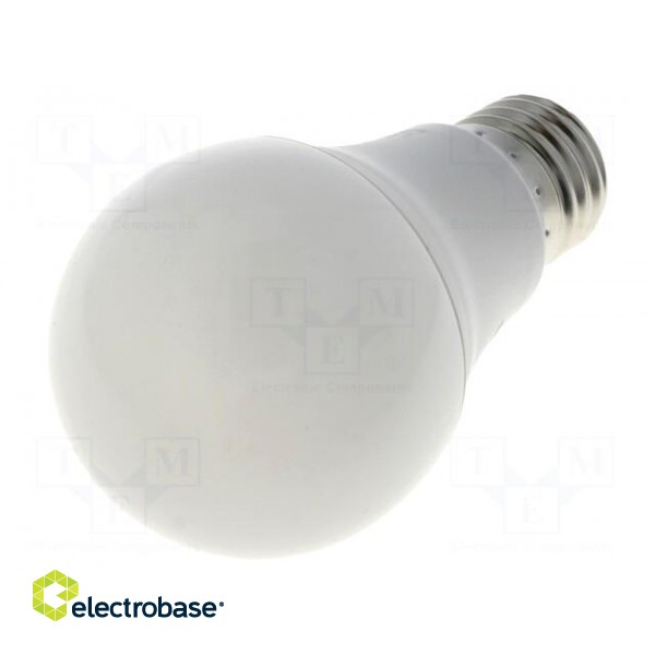 LED lamp | E27 | 230VAC | 10W | 180° | 2700K | CRImin: 80