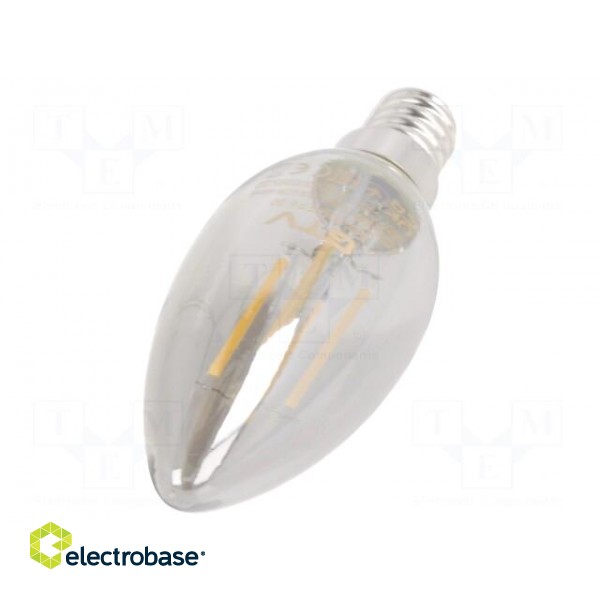 LED lamp | grey | E14 | 230VAC | 4W | 360° | 2700K