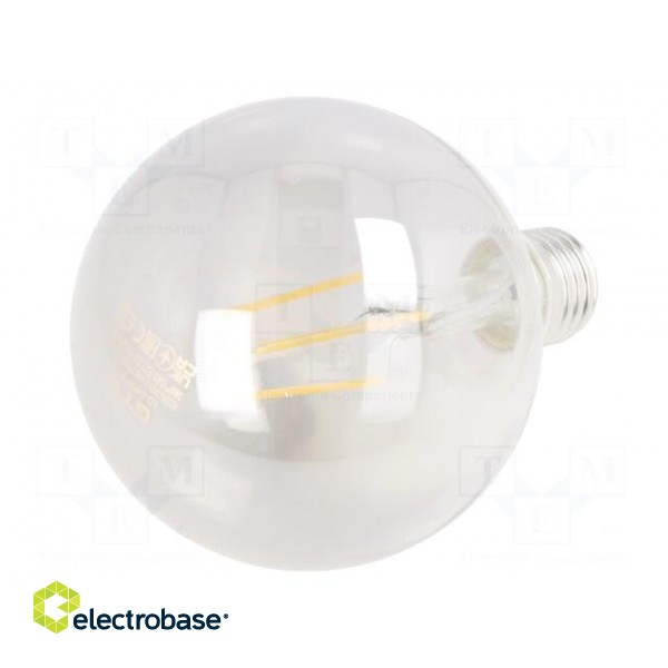 LED lamp | grey | E27 | 230VAC | 8W | 360° | 2700K