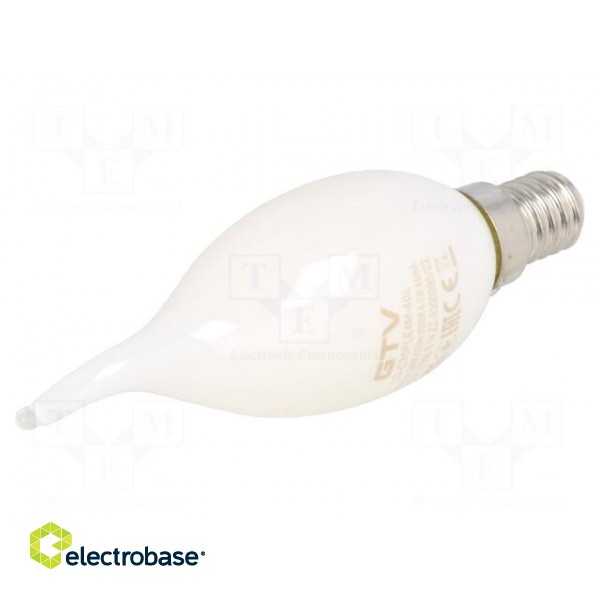 LED lamp | milky | E14 | 230VAC | 4W | 360° | 4000K