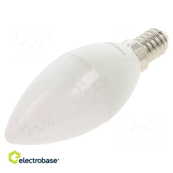 LED lamp | neutral white | E14 | 230VAC | 470lm | 4.7W | 180° | 4000K фото 1