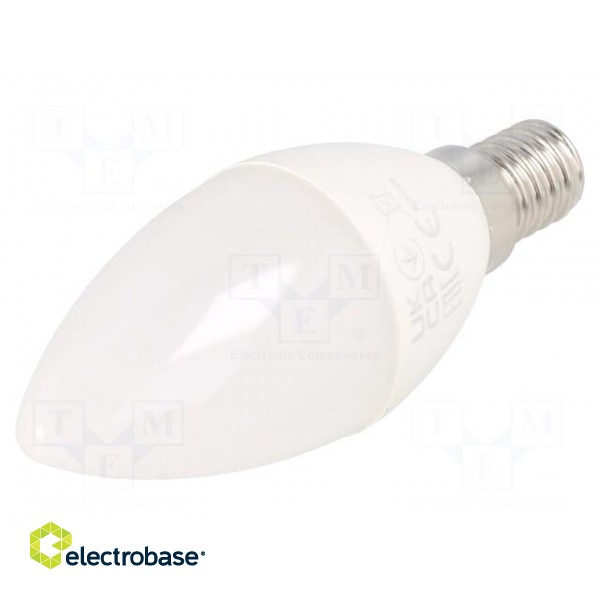 LED lamp | neutral white | E14 | 230VAC | 5W | 180° | 4000K | 3pcs.