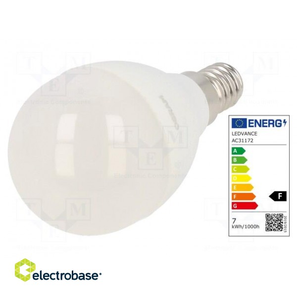 LED lamp | neutral white | E14 | 230VAC | 806lm | P: 7.5W | 4000K paveikslėlis 1