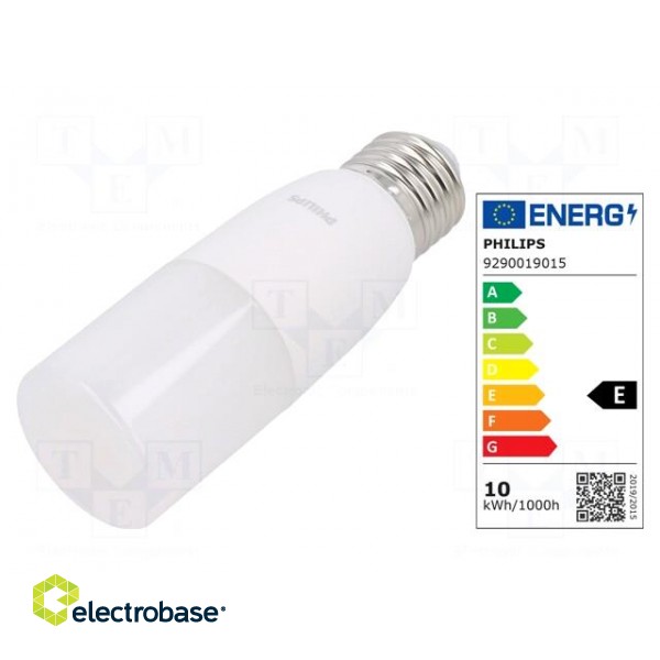LED lamp | neutral white | E27 | 230VAC | 1050lm | P: 9.5W | 240° | 4000K paveikslėlis 1