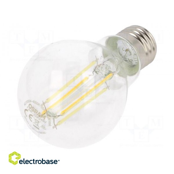 LED lamp | neutral white | E27 | 230VAC | 1055lm | P: 7.5W | 4000K фото 1
