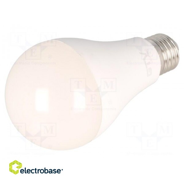 LED lamp | neutral white | E27 | 230VAC | 2400lm | 20W | 180° | 3600K