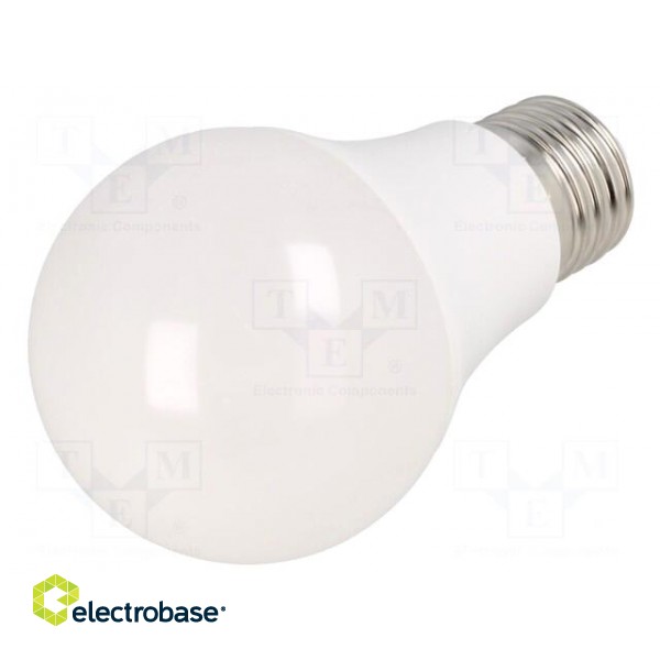 LED lamp | neutral white | E27 | 230VAC | 900lm | 9.5W | 220° | 4000K