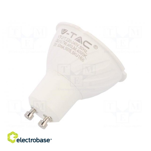 LED lamp | neutral white | GU10 | 220/240VAC | 480lm | 7W | 38° | 4000K paveikslėlis 2