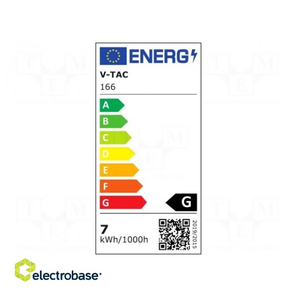 LED lamp | neutral white | GU10 | 220/240VAC | 480lm | P: 7W | 38° | 4000K image 3