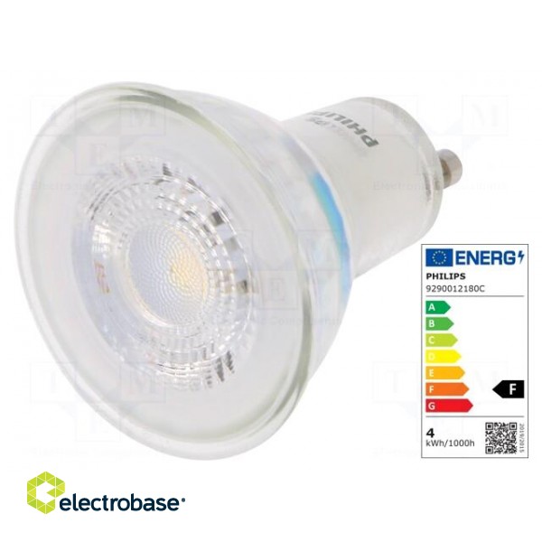 LED lamp | neutral white | GU10 | 230VAC | 275lm | P: 3.5W | 36° | 4000K image 1