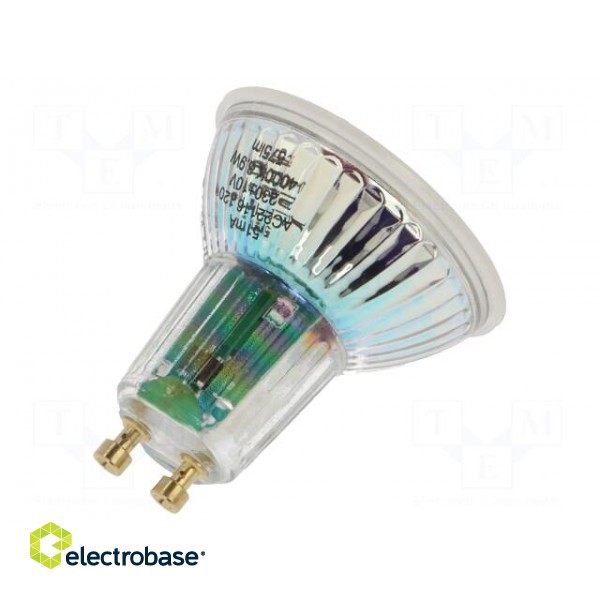 LED lamp | neutral white | GU10 | 230VAC | 575lm | P: 6.9W | 120° | 4000K image 2