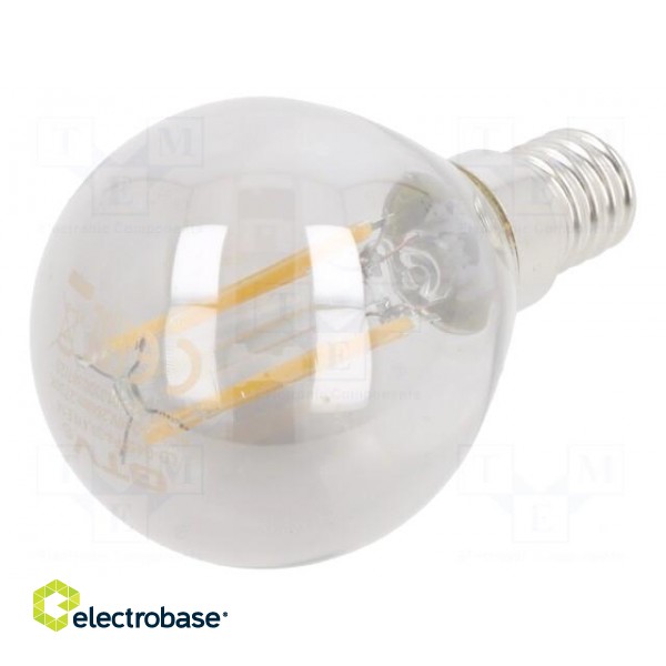 LED lamp | warm white | E14 | 230VAC | 240lm | 4W | 360° | 2700K