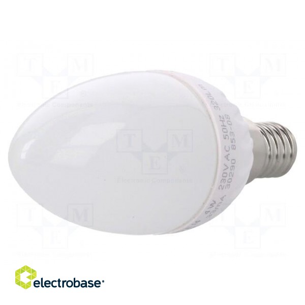 LED lamp | warm white | E14 | 230VAC | 320lm | 4W | 220° | 2700K image 1