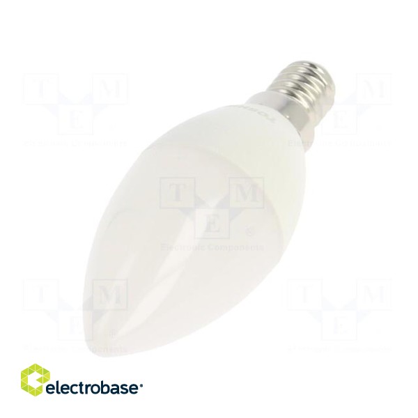 LED lamp | warm white | E14 | 230VAC | 470lm | 4.7W | 180° | 3000K paveikslėlis 1