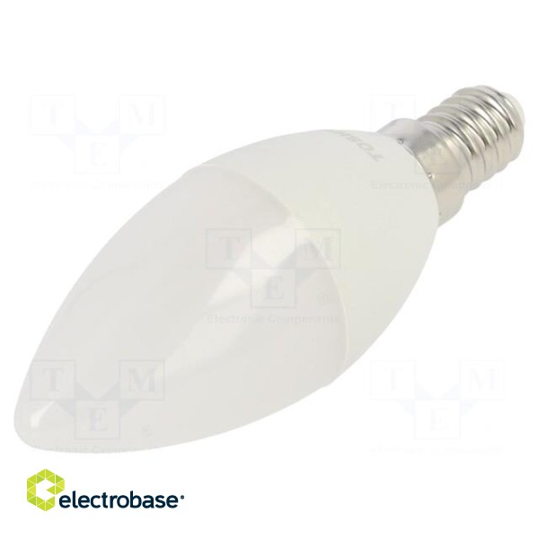 LED lamp | warm white | E14 | 230VAC | 470lm | 4.7W | 180° | 3000K | 3pcs. фото 1