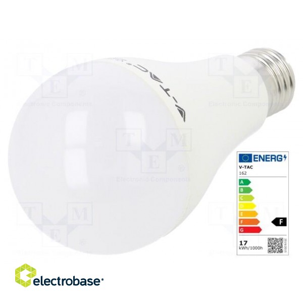 LED lamp | warm white | E27 | 220/240VAC | 1521lm | 17W | 200° | 3000K image 1