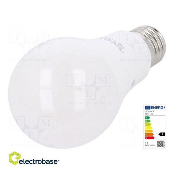 LED lamp | warm white | E27 | 230VAC | 1521lm | P: 14W | 2700K | CRImin: 80 image 1